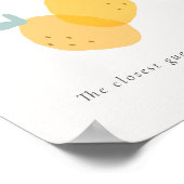 Citroen Citrus raden hoeveel Snoepjes in potje spe Poster (Hoek)