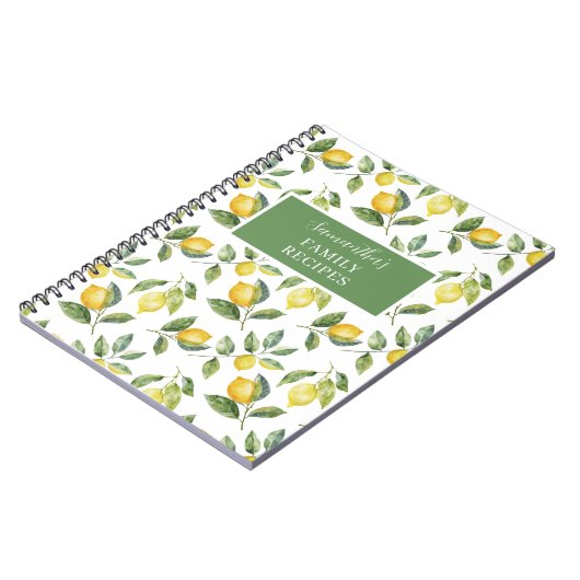 Citroen Citrus Recept Notitieboek (Linkerzijde)