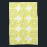 Citroen Citrus Retro Keuken Handdoek Gift<br><div class="desc">Citroenen versieren deze keukenhanddoek. Het ontwerp is van originele kunst.</div>