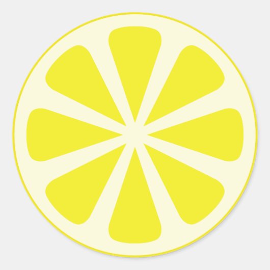 Citroen Citrus Slice Fruit 1e Verjaardag Dank u Ronde Sticker (Voorkant)