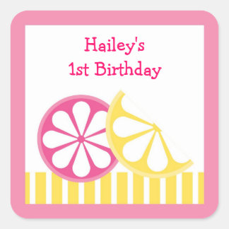 Citroen Citrus Stickers Envelope Seals