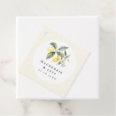 Citroen Citrus Tuin Huwelijk Elegant Bedankjes Labels (In situ)