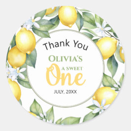 Citroen citrus verjaardag Stickers