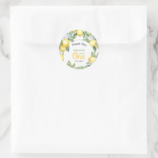 Citroen citrus verjaardag Stickers (Tas)