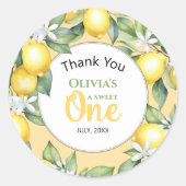 Citroen citrus verjaardag Stickers (Voorkant)