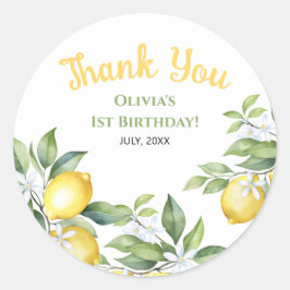Citroen citrus verjaardag Stickers