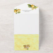 Citroen | Citrus | VRIJGEZELLENFEEST All In One Uitnodiging (Buitenkant)