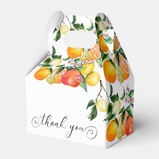 Citroen | Citrus | VRIJGEZELLENFEEST Bedankdoosjes (Achterkant)