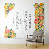 Citroen | Citrus | Vrijgezellenfeest Foto achtergr Wandkleed (In Situ (horizontaal))