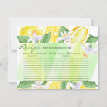 Citroen | Citrus | VRIJGEZELLENFEEST KAART