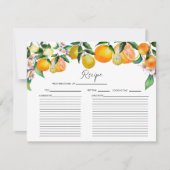 Citroen | Citrus | VRIJGEZELLENFEEST KAART (Voorkant)