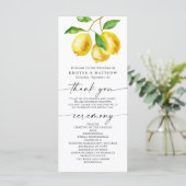 Citroen Citrus Waterverf Trouwprogramma (Staand voorkant)