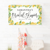 Citroen Citrus Waterverf Vrijgezellenfeest Spandoek (Insitu)