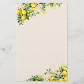 Citroen Citrus Zomer Baby shower Game (Achterkant)