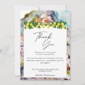 Citroen Citrus Zomer Italiaans Vrijgezellenfeest Bedankkaart (Voorkant)