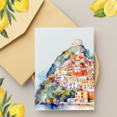 Citroen Citrus Zomer Italiaans Vrijgezellenfeest Bedankkaart