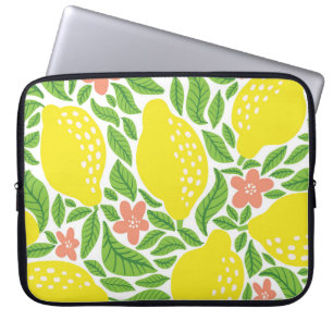 Citroen Citrus Zomer Patroon Laptop Sleeve