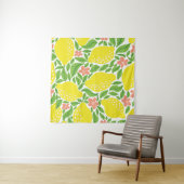 Citroen Citrus Zomer  Patroon Wandkleed (In Situ (horizontaal))