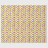 citroen Citrus Zomer Textuur Cadeaupapier (Vlak)