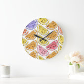 citroen Citrus Zomer Textuur Grote Klok (Huis)