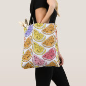citroen Citrus Zomer Textuur Tote Bag (Dichtbij)