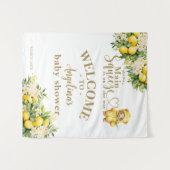 Citroen Citrus Zomer welkom Baby shower Wandkleed (Voorkant (horizontaal))