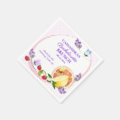 Citroen Citrusvrucht Lavendel | Vrijgezellenfeest Servet (Hoek)