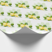 Citroen Citrusvruchten Botanisch Cadeaupapier (Hoek)