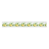 Citroen Citrusvruchten Botanisch Grosgrain Lint (Voorkant)