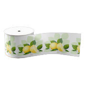 Citroen Citrusvruchten Botanisch Grosgrain Lint (Spoel)