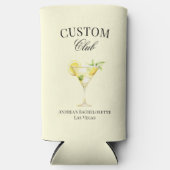 Citroen Cocktail Luxe Social Club Custom Seltzer Blikjeskoeler (Voorkant)