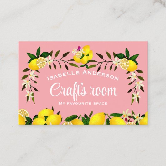 Citroen Craft Peach Visitekaartje (Voorkant)