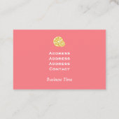 Citroen Craft Peach Visitekaartje (Achterkant)