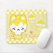 Citroen Cupcake Kat Mousepad Muismat (Met muis)