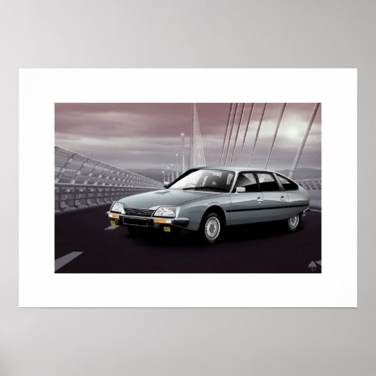 Citroen CX GTI mk1 Poster afdrukken (Voorkant)