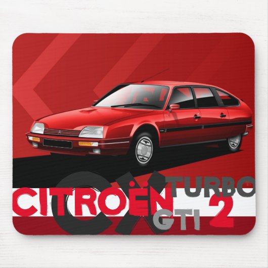 Citroen CX GTI Turbo 2-muis Muismat (Voorkant)