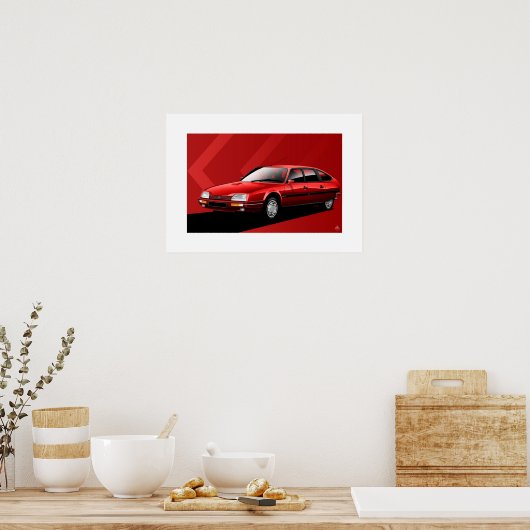 Citroen CX MK2 GTI Turbo 2 Poster (Keuken)