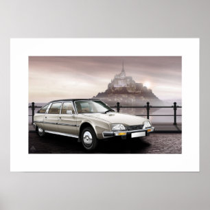 Citroen CX Prestige Poster Illustratie