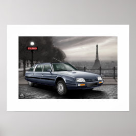 Citroen CX Prestige Turbo 2 Poster Illustratie