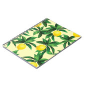  citroen, decoratief naadloos patroon notitieboek (Linkerzijde)