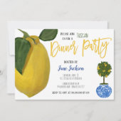 Citroen dinerfeest uitnodiging (Voorkant)