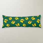 Citroen donkergroen lichaamskussen (Voorkant)