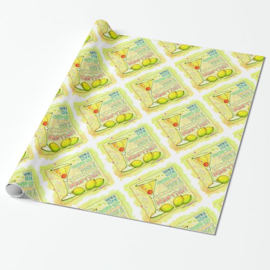 Citroen Drop CADPAPER Cadeaupapier (Uitgerold)