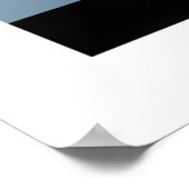 Citroen DS19 Bleek blauw kunstwerk Poster (Hoek)