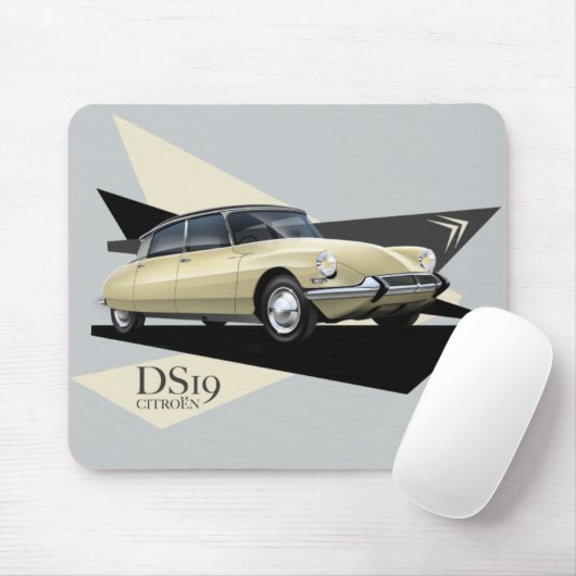 Citroen DS19 Mouse Mat Muismat (Met muis)