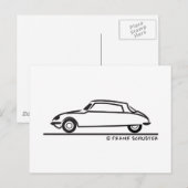 Citroën DS 21 Briefkaart (Voorkant / Achterkant)