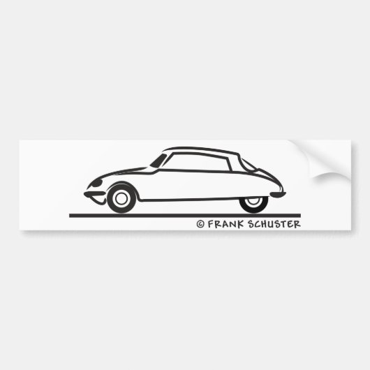 Citroën DS 21 Bumpersticker (Voorkant)
