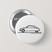Citroën DS 21 Ronde Button 5,7 Cm (Voorkant /achterkant)