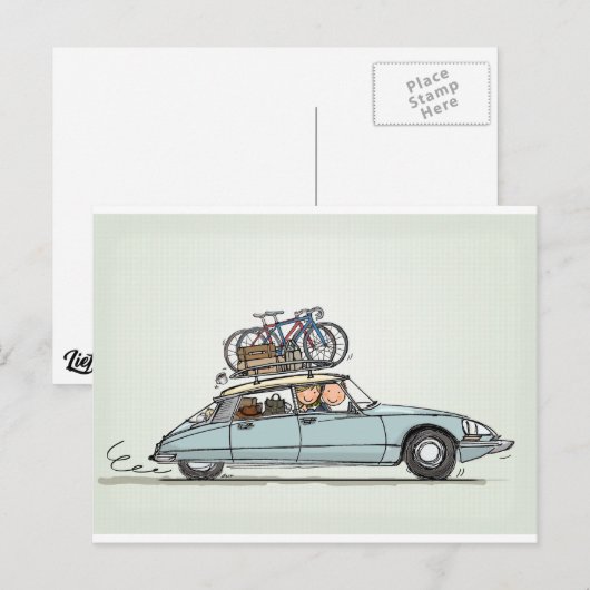  Citroën DS Briefkaart (Voorkant / Achterkant)