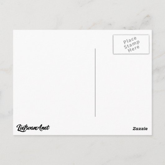 Citroën DS Briefkaart (Achterkant)